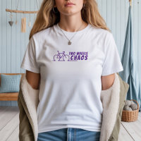 Retro-Fahrrad Mädchen Ironie lila