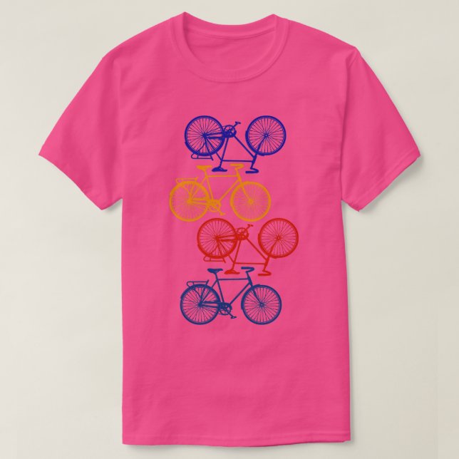Retro-Fahrrad T-Shirt (Design vorne)