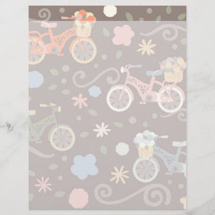 Retro-Fahrrad und Blume
