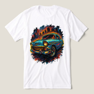 Retro-Fahrt im urbanen Stil Tri-Blend Shirt