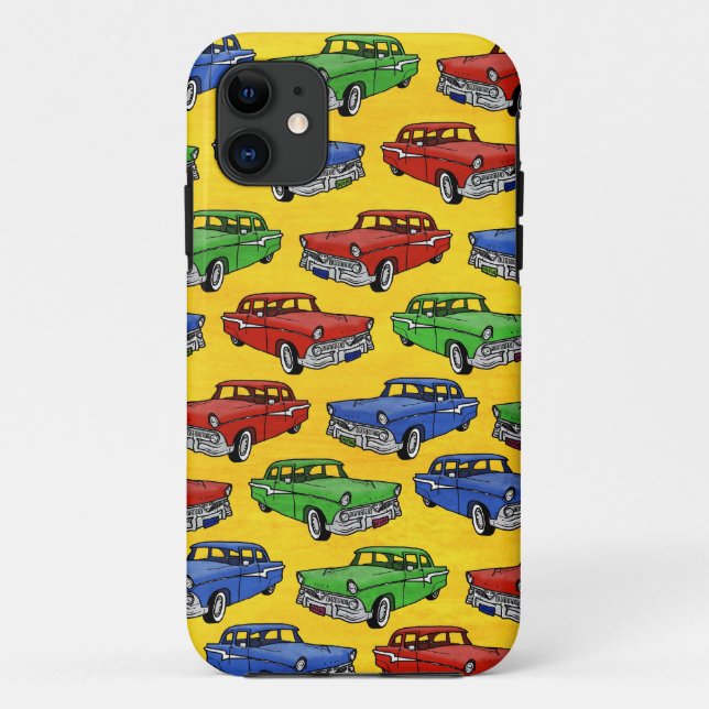 Retro-Fahrzeuge Case-Mate iPhone Hülle (Rückseite)