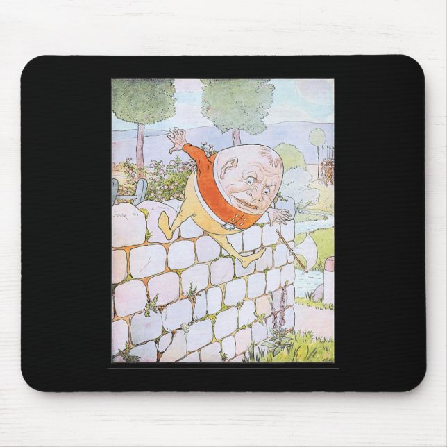 Retro Fairy The Great Fall Humpty Dumpty 1 Mousepad (Vorne)