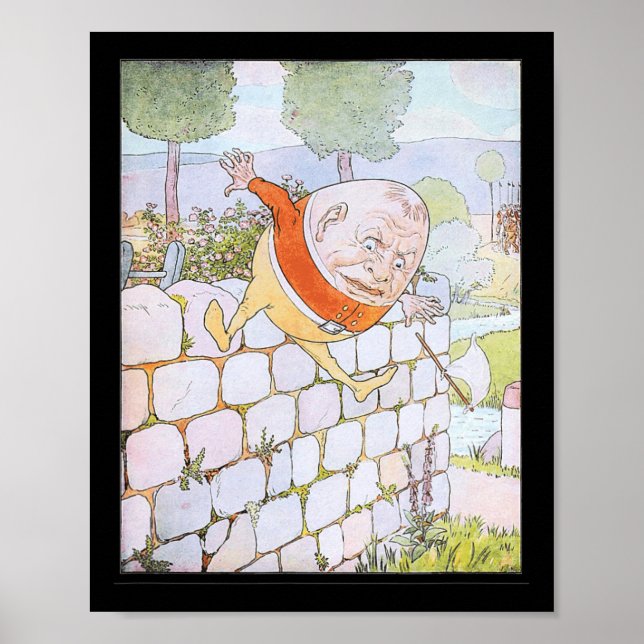 Retro Fairy The Great Fall Humpty Dumpty 1 Poster (Vorne)