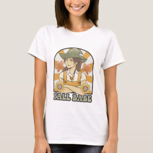 Retro Fall Babe - Fall T - Shirt