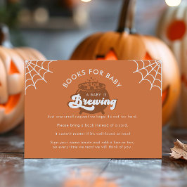 Retro Fall Baby Breegeheft Begleitkarte