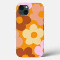 Retro Fall Daisies #3 #floral #retro #decor #art