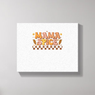 Retro Fall Pumpkin Herbst Erntedank Family Mama Leinwanddruck