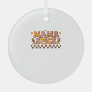Retro Fall Pumpkin Herbst Erntedank Family Mama Ornament Aus Glas