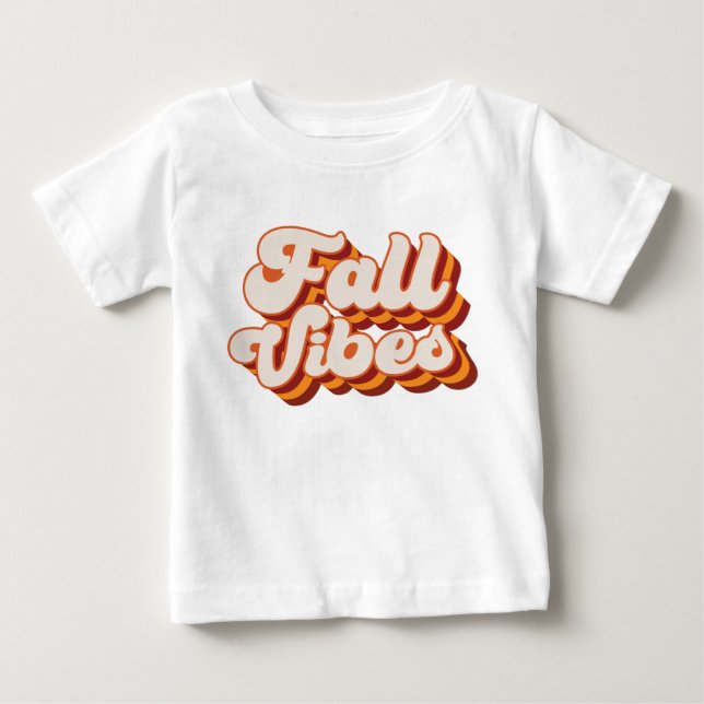 Retro Fall Vibes Baby T-shirt (Vorderseite)
