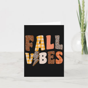 Retro Fall Vibes Karte