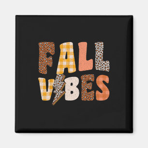Retro Fall Vibes Magnet