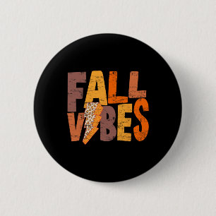 Retro Fall Vibes Pumpkin Saison Männer Frauen Button