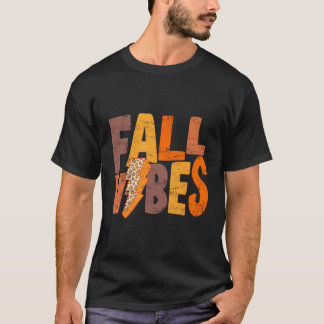 Retro Fall Vibes Pumpkin Saison Männer Frauen T-Shirt
