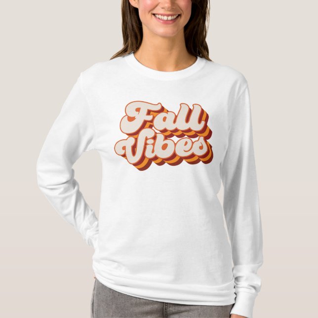 Retro Fall Vibes T-Shirt (Vorderseite)