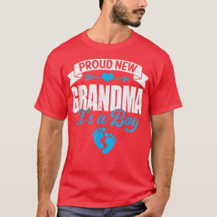 Retro Familie stolz auf neue Oma Es ist ein Junge T-Shirt