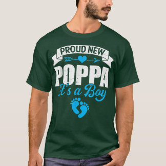 Retro Familie stolz auf neue Poppa Es ist ein Jung T-Shirt