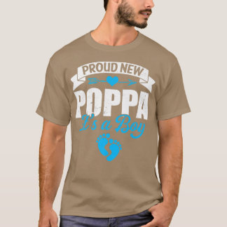 Retro Familie stolz auf neue Poppa Es ist ein Jung T-Shirt