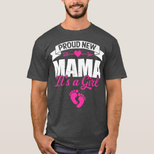 Retro Familie stolz neue Mama Es ist ein Mädchen G T-Shirt