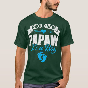 Retro Familie stolz New Papaw Es ist ein Junge Ges T-Shirt