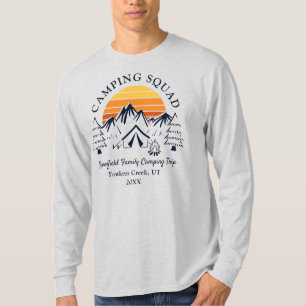 Retro-Familien-Camping-Truppe passend für den Papa T-Shirt