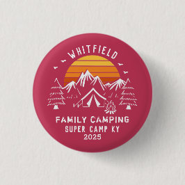 Retro Familienurlaub Matching Camping Button