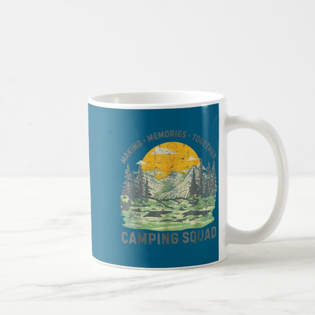 Retro Family Camng Crew Est 2025 Camper Camp Camng Kaffeetasse (Rechts)