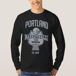 Retro-Fan-Look im gestressten Stil Trailblazer-Par T-Shirt