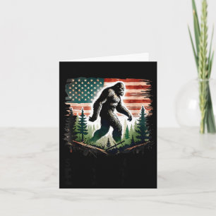 Retro fand Jesus auf der Suche nach Bigfoot Männer Karte