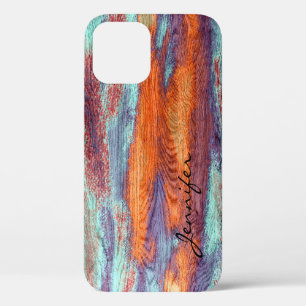 Retro-Farb-Holzmaserung-Textur #2 Case-Mate iPhone Hülle
