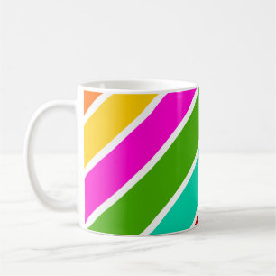 Retro-Farbbandmuster Kaffeetasse