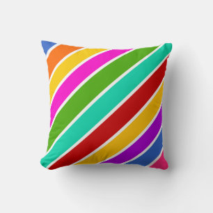Retro-Farbbandmuster Kissen