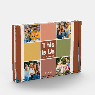 Retro-Farbblock Dies ist unser Angebot 4 FotoColla Fotoblock