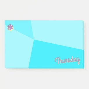 Retro-Farbblockplaner Post-it Klebezettel