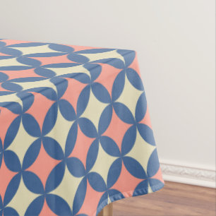 Retro Farben Mitte Jahrhundert Moderne Kreise Tischdecke