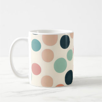 Retro-Farben Punkte Boho-Vintage-Stil Kaffeetasse