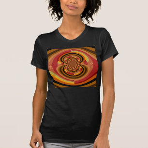 Retro farbenfrohe florale Jugendstil-Dekoration T-Shirt