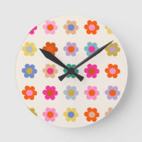 Retro farbenfrohe florale Preppy Abstrakte Blume