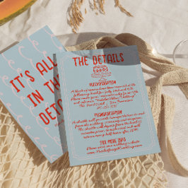 Retro farbenfrohe handgezeichnete, rauschige Hochz Begleitkarte