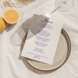 Retro farbenfrohe Handzeichnung Funky Moderne Hoch Menükarte