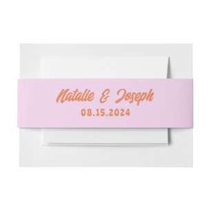 Retro farbenfrohe, leuchtend moderne Boho Wedding Einladungsbanderole