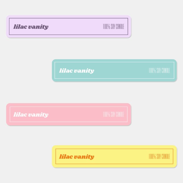 Retro farbenfrohe, manipulationssichere Siegel-Eti Etiketten (Gruppe)