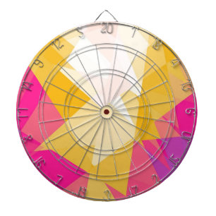 Retro farbenfrohe nahtlose Kubismus Art. 5 Dartscheibe