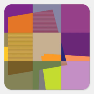 Retro farbenfrohe Pop Art Stickers