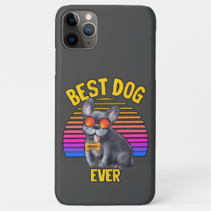 Retro farbenfroher französischer Bulldog Bester Hu Case-Mate iPhone Hülle