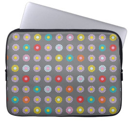 Retro-farbige Blume Laptopschutzhülle