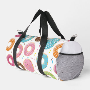 Retro-farbige Donut-Muster Minimalist Party-Spaß Duffle Bag