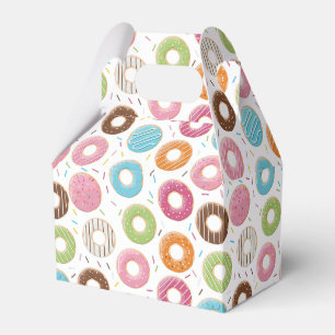 Retro-farbige Donut-Muster Minimalist Party-Spaß Geschenkschachtel
