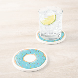 Retro-farbige Donut-Muster Minimalist Party-Spaß Getränkeuntersetzer