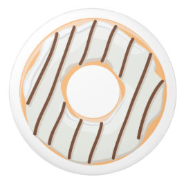 Retro-farbige Donut-Muster Minimalist Party-Spaß Keramikknauf