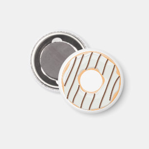 Retro-farbige Donut-Muster Minimalist Party-Spaß Magnet